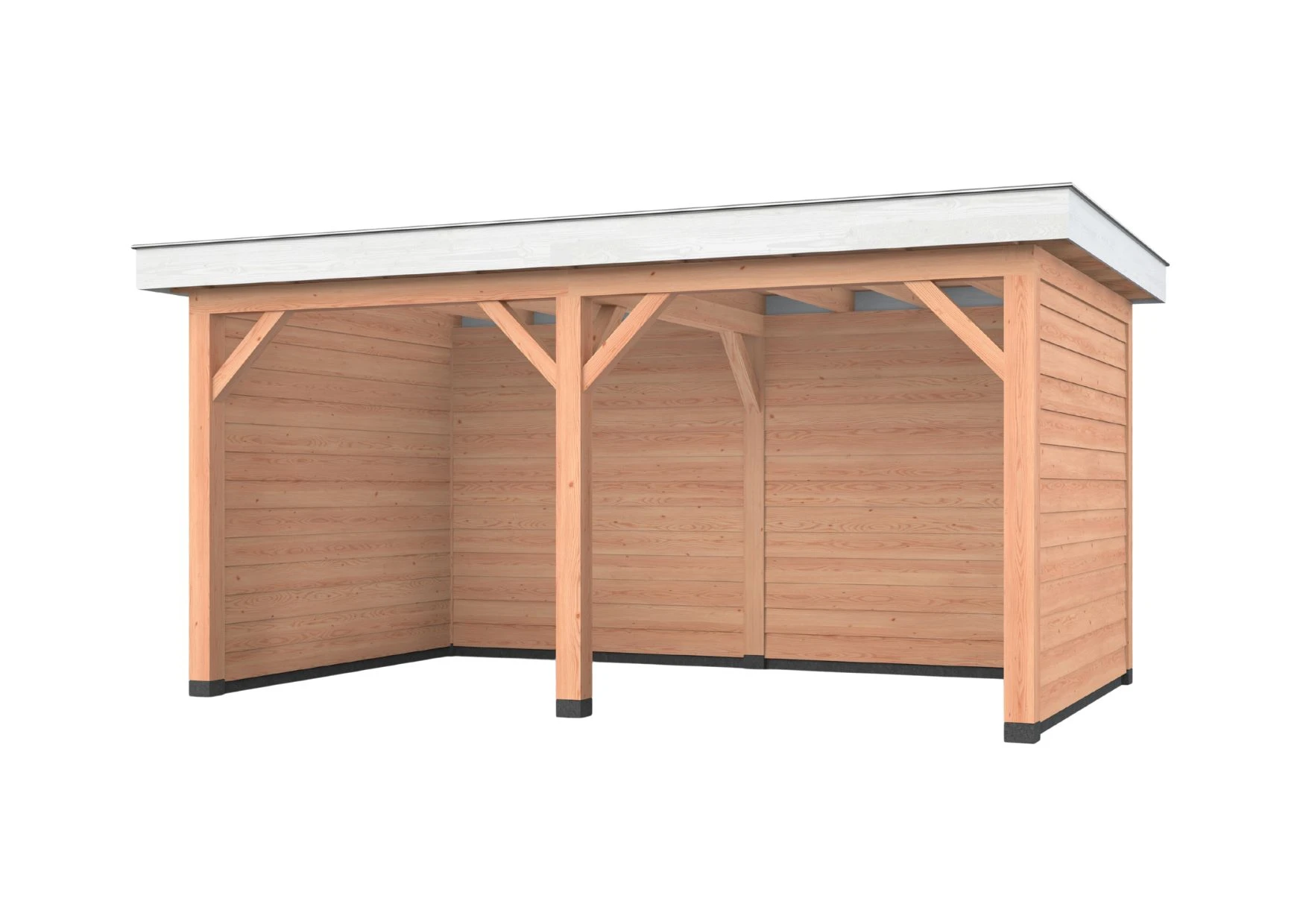 Douglas overkapping, 500 x 300, met achterwand en twee zijwanden, Westwood Holland - Afbeelding 1